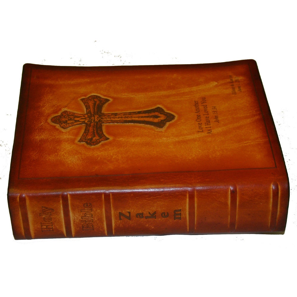 Handcrafted Leather Family and or Wedding Personalized Bible Etsy
