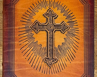 Handcrafted Leather Family and or Wedding  Personalized Bible with family Heritage Section