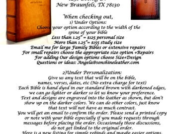 Rebind Your Bible and Customize