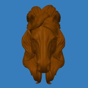 Horse Head Wall Decor | 3D Printable STL File | Wildlife Trophy Heads for Wall Art | Digital Download for Home Decoration