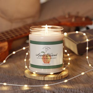 Scented Soy Candle, 9oz - Apple Harvest Candle for Fall Home Decor or Gift, Autumn Candle, Thanksgiving Candle, Harvest Candle, Cozy Candle,