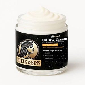Egyptian sands Day cream Beef Tallow Cream Natural Handmade Moisturizer Face and Body Grass-Fed Tallow Balm Sensitive Skin & Dryness Relief