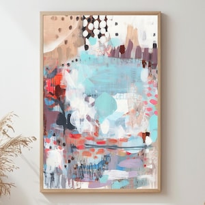 Faded Reverie Digital Print | Soft Abstract Wall Art | Pastel Texture Poster | Modern Minimalist Decor | Printable Abstract Artwork