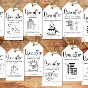 Imprimible: Etiqueta de vino para regalo de compromiso, etiquetas de vino para hitos de planificación de boda, regalo de tarjeta de compromiso, etiqueta de regalo de champán, regalo de alcohol