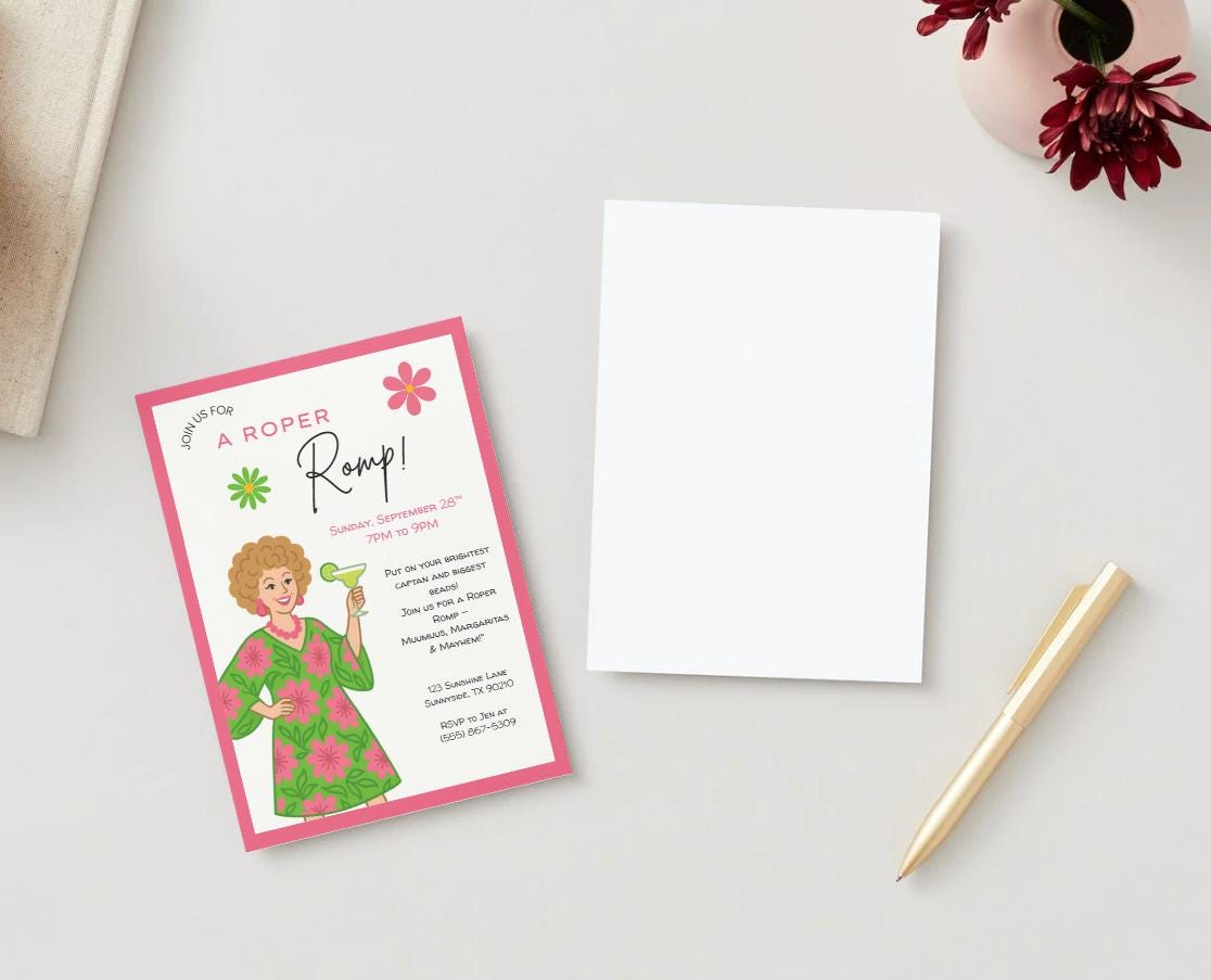 Roper Romp Signs Roper Romp Invitation | Canva Template 5x7 + Social Media Size | Mrs ...