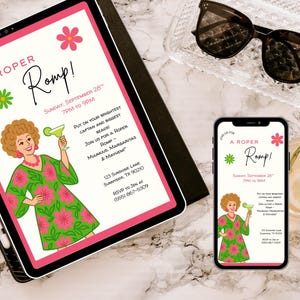 Roper Romp Ideas Roper Romp Invitation | Canva Template 5x7 + Social Media Size | Mrs ...