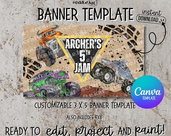 Plantilla de banner - Monster Truck