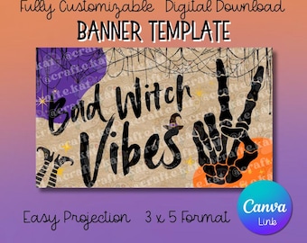 Banner Template - Bad Witch Vibes