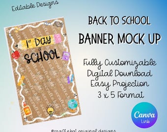 新学期バナーテンプレート - デジタルCanvaファイル