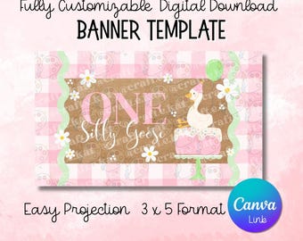 Banner Template - One Silly Goose