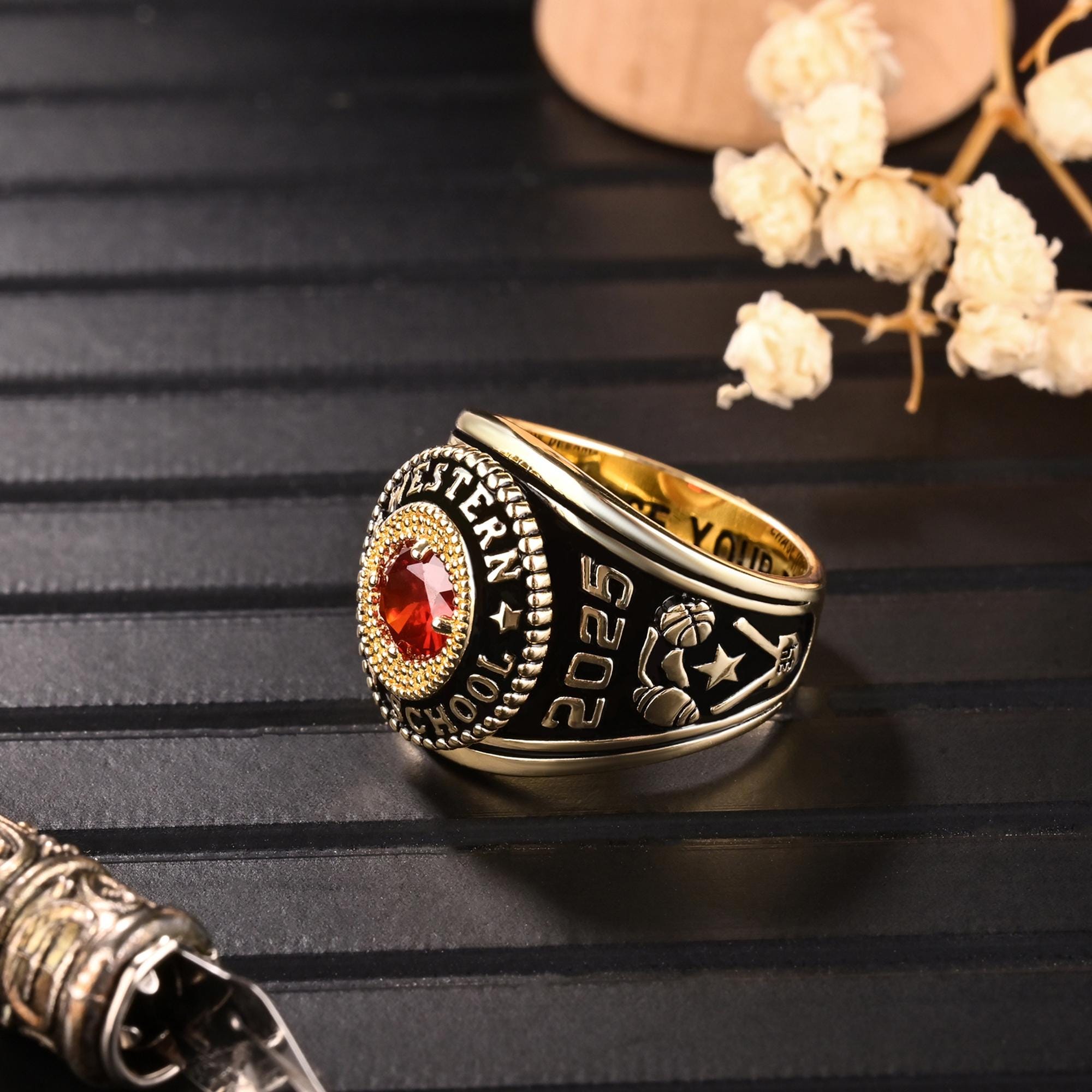 Custom Engraved Team Winner Rings, Personalized High School ...