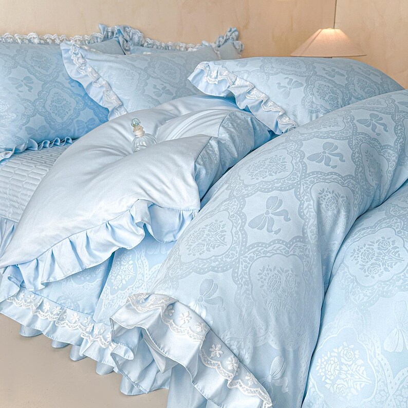 Ice Silk Duvet Cover Only – Lätt silkeslent och andningsbart sängkläder för sommaren Option 3