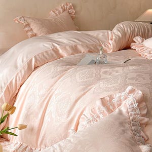 Ice Silk Duvet Cover Only – Lätt silkeslent och andningsbart sängkläder för sommaren bild 6