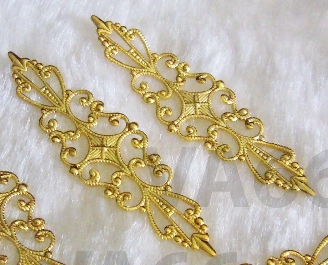 DIY Gold Filigree Lace Extension Chandelier Earrings Necklace - Etsy