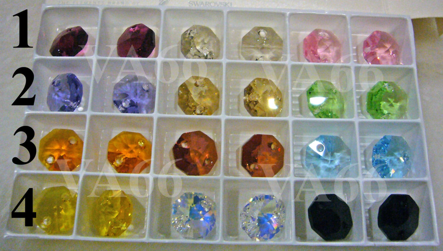 Swarovski 8116 octagon crystals - Etsy 日本