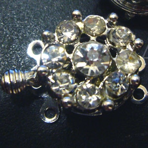 p 2 strass 3 torons 18K or blanc plaqué de18 résultats fermoirs pour effectuer des fournitures de bijoux