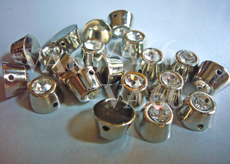 Diamond Rivet Stud Shape Sew on DIY 15p 10mm X 7mm 2 Hole Etsy