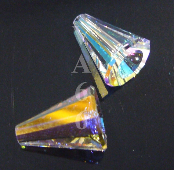 Discontinued Swarovski Crystal AB 2p 5540 12mm Angel Body Artemis