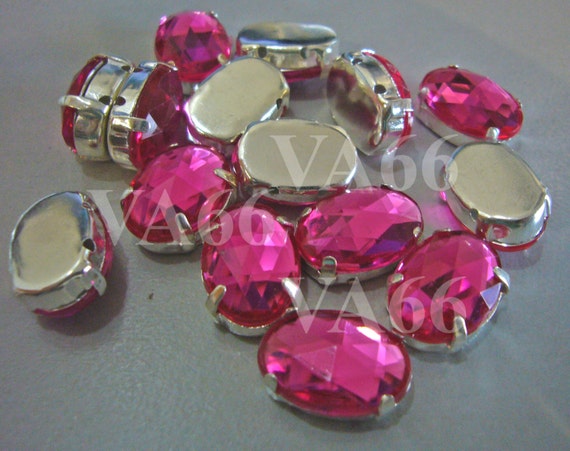 Sew Crystal Rhinestone Pink, Big Rhinestone Crystal Craft