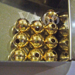 DIY 14K Gold Filled Spacer Bali Beads Seamless 8mm Jewelry Making Gold Findings Parts Craft Bead Smooth Non Tarnish