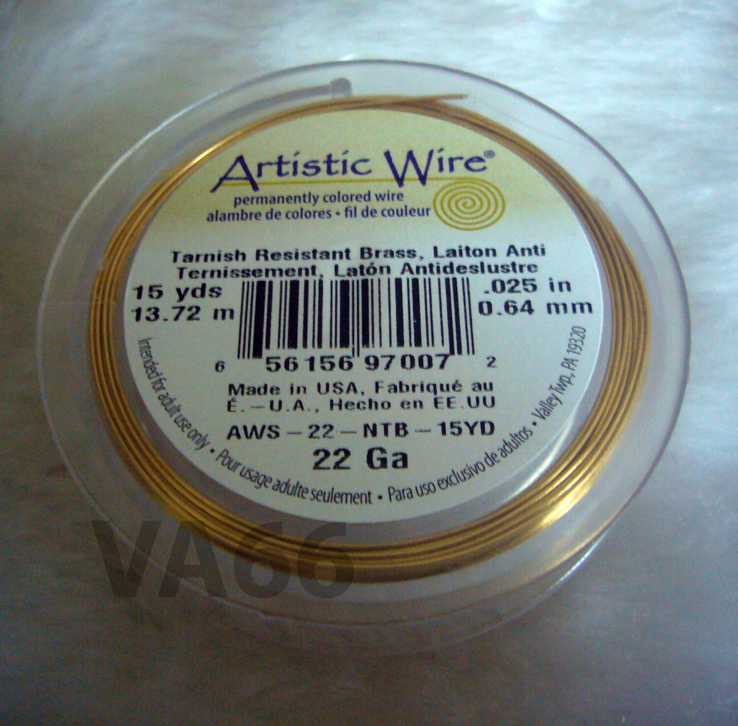 DIY Gold Artistic Wire 22 Gauge 0.6mm 15 Yards Round Wire Made Etsy