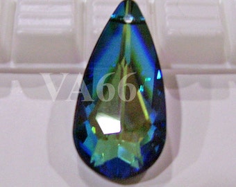 2 stks 24 x 12 mm 6100 hanger peer druppel Swarovski kristal bermuda blauw BB Kies cols Sieraden maken, scrapbooking, maak je eigen ketting