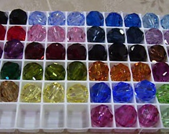 Discontinued 10mm 5000 Swarovski Crystal Facetted Round Colour Choice 10pcs Loose Beads Findings