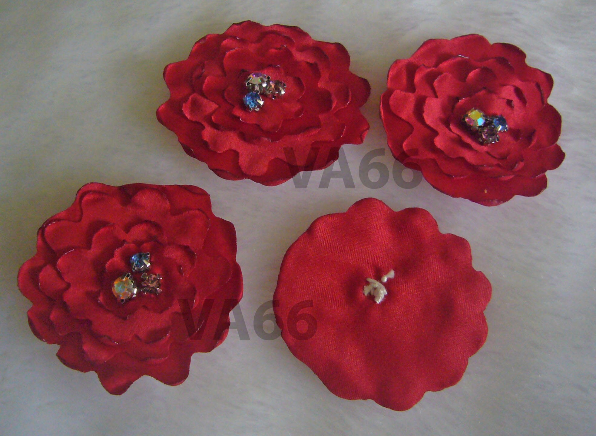 Fabric Flower Appliques A2 Embellishment Wedding Decoration Etsy