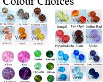 6mm 5000 Swarovski Crystal Round Facetted 24p Choose Colours Loose beads for Jewelry Making Crystals DIY