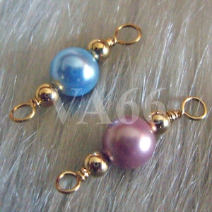 12 Swarovski pearls 6mm Links charms drops wire Wrapped 14k gold filled wire Closed Loops n Bali 925 Silver beads bracelets earrings crafts