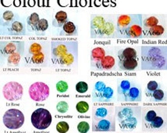 Discontinued 8mm 5000 Swarovski Crystal Round Facetted Choose Colours loose beads diy Jewelry making Crystal colors