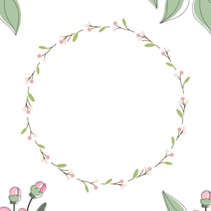 Rosa und Lila florale Brief Vorlage zum Ausdrucken - digitales Briefpapier von StudyNotesParadise