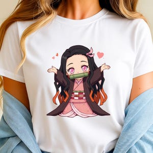 Demon Slayer, Anime Fan Art, Japanese Streetwear Unisex Shirt, Nezuko, Anime svg, Anime Lovers, anime design, Japanese SVG, Manga SVG, Anime