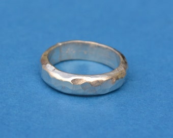 Hammered Sterling Silver Ring