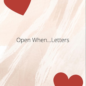 Paquete de cartas imprimibles "Abrir cuando": el regalo perfecto y emotivo para tu pareja.