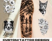 Custom Tattoo Design • Family, Pet & Portrait Ink Art (High-Res PNG)