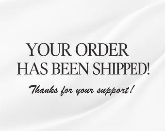 Order Shipped Banner — Minimal Clean Digital Download