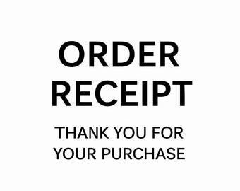 Order Receipt Banner —  Minimal Clean Digital Download