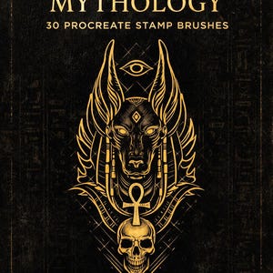 Sellos Procreate de mitología egipcia