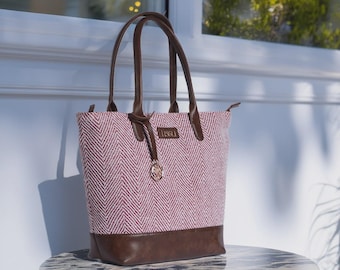 Personalised Cotton Tote Bag | Large Custom Shoulder Bag | Upcycled Handwoven Travel Tote