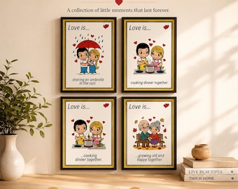 Vintage Kim Casali Love Is Mirror - Etsy