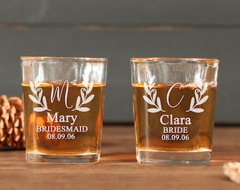 Bicchierini da shot per damigelle d'onore, regali per feste di matrimonio, proposta di matrimonio per damigelle d'onore, regalo per damigella d'onore, bicchieri personalizzati per damigelle d'onore, regali di nozze
