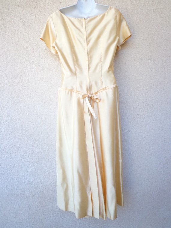 Vintage Evening Gown / Formal Dress in Liquid Sat… - image 6