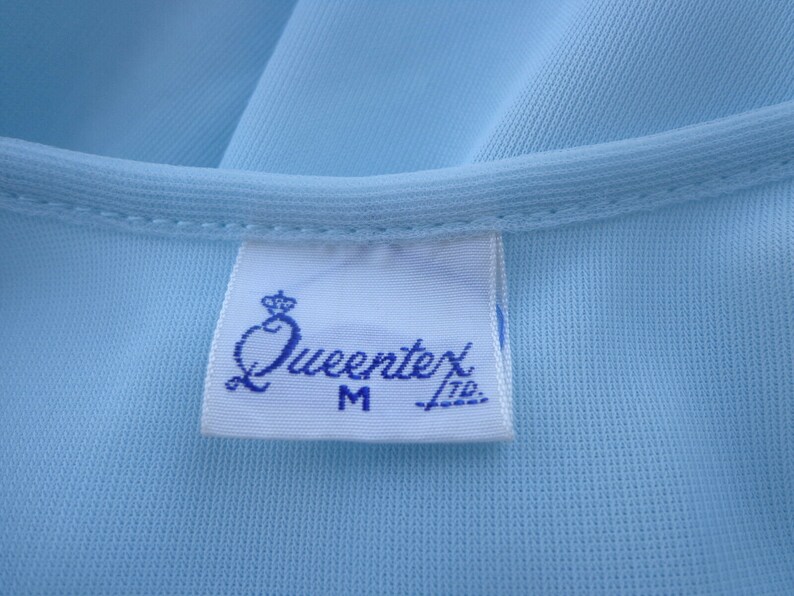 Blue 2 Layers Babydoll Nightgown 1960s Nightgown Short Nightgown 44 Bust Sheer Nightgown Double Chiffon Nightgown Nylon NIGHTGOWN