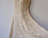 1990s MINI DRESS. Floral Print Dress. Fit and Flare Dress. Vintage Sundress. Grunge Revival Dress. Rayon Dress. Donna Ricco Dress. Short. M