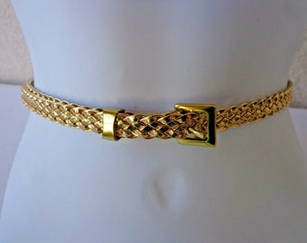 braided gold belt