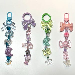 Beaded Bag Charm: Colorful Purse Accessory