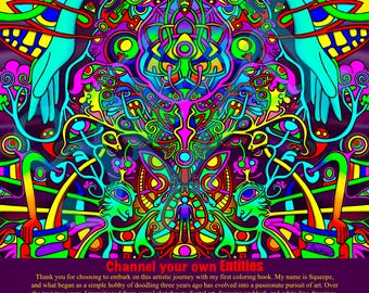 Libro para colorear de Entidades