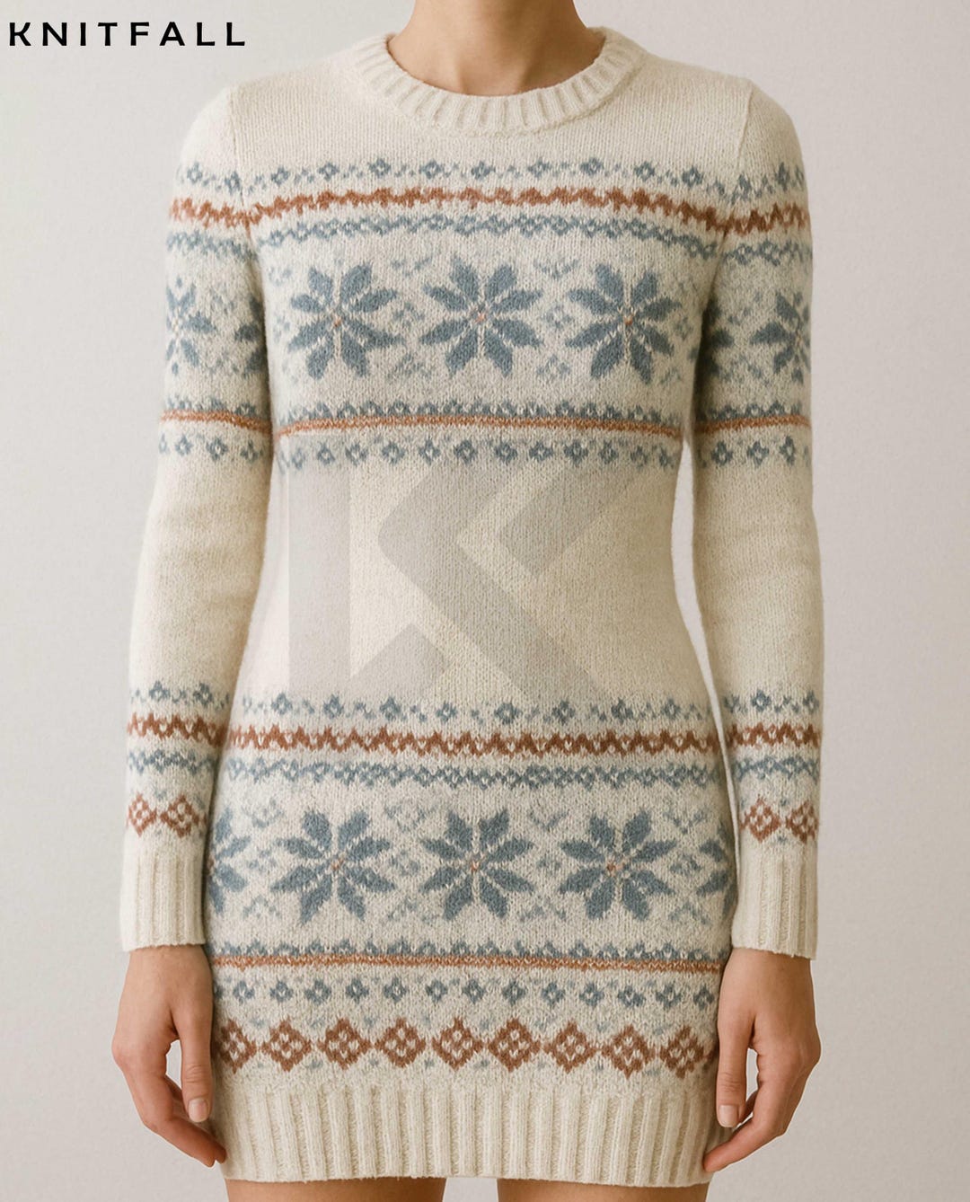 fair isle knitted dress ModCloth Jump Scare Short Sleeve Fair Isle Sweater Dress in Black, Plus Size 1X