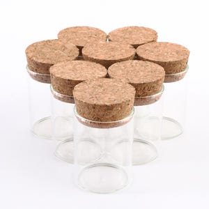 27 Pack 0.5 oz (15 ml) Glass Bottles, Small Bottles with Corks, Empty Jars for DIY Crafts and Storage Solutions